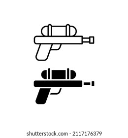 water gun icon vector isolated on white background