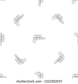 Water gun pistol pattern seamless vector repeat geometric for any web design
