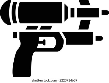 Icono vectorial de la pistola de agua. Se puede usar para imprimir, móviles y aplicaciones web.
