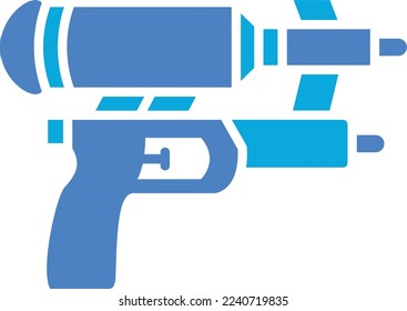 Icono vectorial de la pistola de agua. Se puede usar para imprimir, móviles y aplicaciones web.