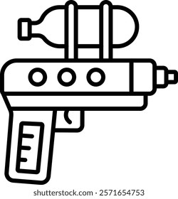 Water Gun vector icon. Can be used for printing, mobile and web applications.