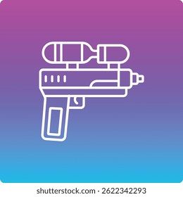 Ícone do vetor de Arma de Água. Pode ser usado para impressão, aplicativos móveis e da Web.