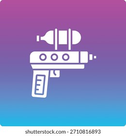 Icono de Vector de pistola de agua. Se puede utilizar para aplicaciones de impresión, móviles y de Web.