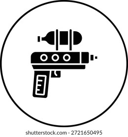 Icono de Vector de pistola de agua. Se puede utilizar para aplicaciones de impresión, móviles y de Web.