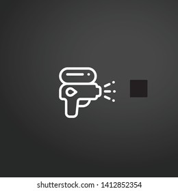 Water Gun vector icon. Water Gun concept stroke symbol design. Thin graphic elements vector illustration, outline pattern for your web site design, logo, UI. EPS 10.