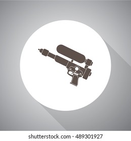 Water Gun Vector icon. Flat style.