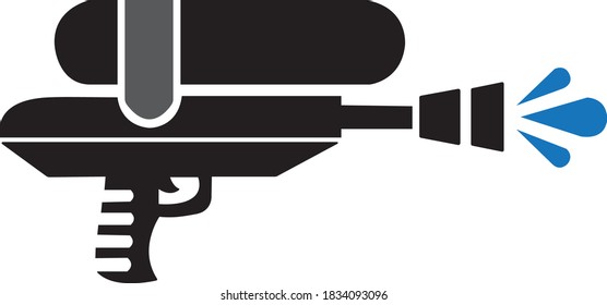 Water gun vector icon isolated