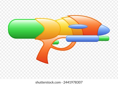 Water gun vector on transparent background