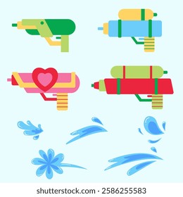 water guns and water element set