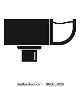 Water gutter icon. Simple illustration of water gutter vector icon for web design isolated on white background