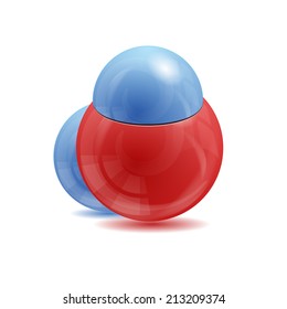 Water H2O molecule