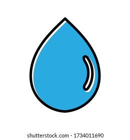 diseño vectorial de icono dibujado a mano de agua