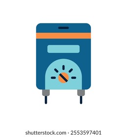 Water heater bathroom icon vector basic design simple and modern concept graphic