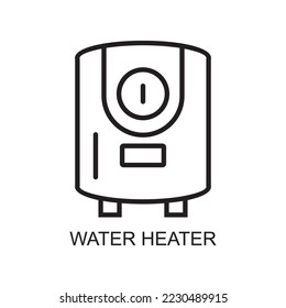 icono del calentador de agua, icono del agua