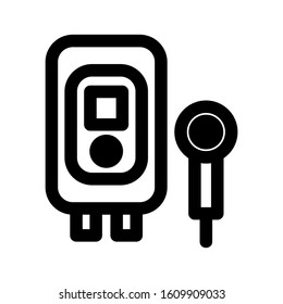 water heater icon isolated sign symbol vector illustration - high quality black style vector icons
