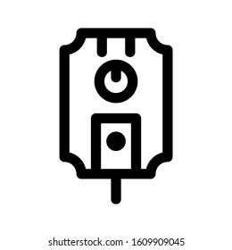water heater icon isolated sign symbol vector illustration - high quality black style vector icons
