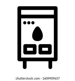 water heater icon isolated sign symbol vector illustration - high quality black style vector icons
