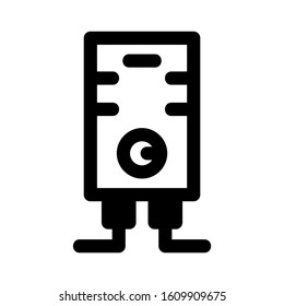 water heater icon isolated sign symbol vector illustration - high quality black style vector icons
