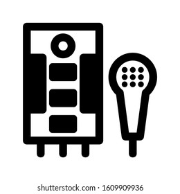 water heater icon isolated sign symbol vector illustration - high quality black style vector icons
