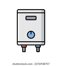 water heater icon vector design template simple and clean