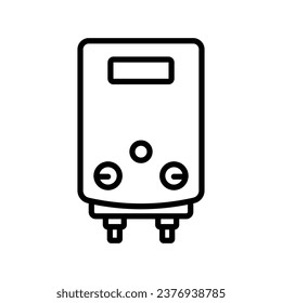plantilla de diseño de vectores de iconos de calentador de agua simple y limpia