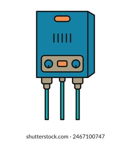 Icono del calentador de agua Plantillas de diseño de Vector simples y modernas