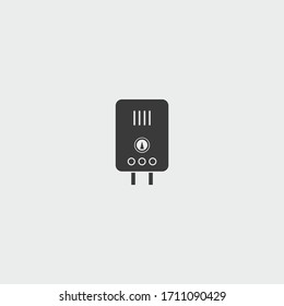 water heater icon. water heater vector on gray background