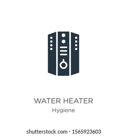 Water heater icon vector. Trendy flat water heater icon from hygiene collection isolated on white background. Vector illustration can be used for web and mobile graphic design, logo, eps10