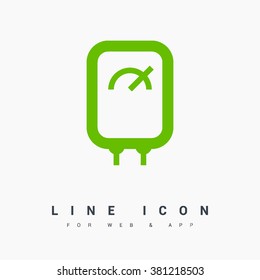 Water Heater isolated minimal single flat linear icon for application and info-graphic. Boiler line vector icon for websites and mobile minimalistic flat design.