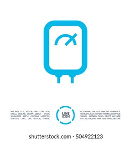Water Heater isolated minimal single flat linear icon for application and info-graphic. Boiler line vector icon for websites and mobile minimalistic flat design.