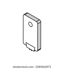water heater isometric icon vector. water heater sign. isolated symbol illustration