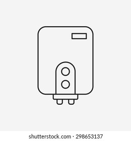 Water Heater Line Icon