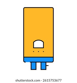 water heater line icon vector. water heater sign. isolated symbol illustration