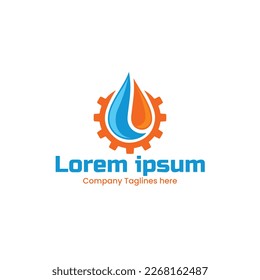 water heater logo in vector