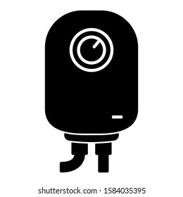 Water heater machine icon design. Water heater icon in modern silhouette style design. Vector illustration.