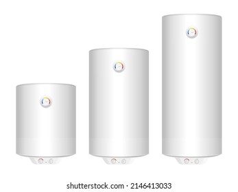 Water heater on a white background. Vector illustration.