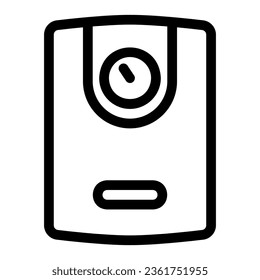 Water heater simple outline icon. Electronic devices icon