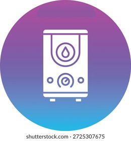 Icono de Vector del calentador de agua. Se puede utilizar para aplicaciones de impresión, móviles y de Web.