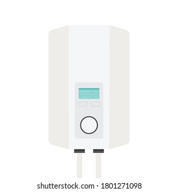Vector de calentador de agua. Calentador de agua sobre fondo blanco.