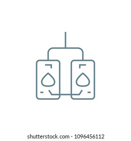 Water heaters linear icon concept. Water heaters line vector sign, symbol, illustration.