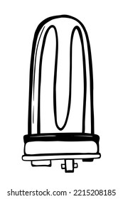 water heating element doodle Illustration