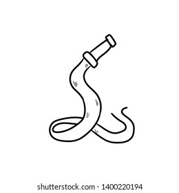 water hose doodle icon vector drawing