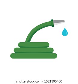 Water Hose Icon. Flat Illustration Of Water Hose Vector Icon For Web Design