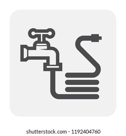 Water hose icon for gardening work.