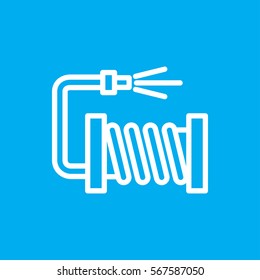water hose icon illustration isolated vector sign symbol
