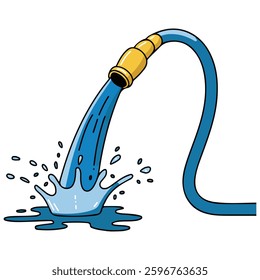 Water hose icon isolated vector illustration on white background