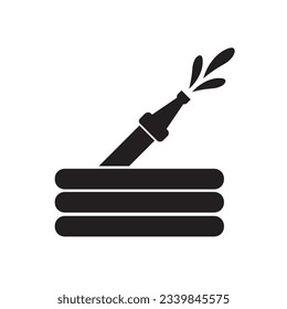 water hose icon logo vector design template