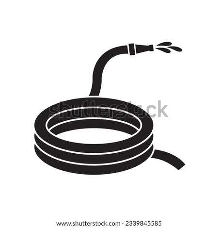 water hose icon logo vector design template