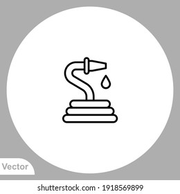 Water hose icon sign vector,Symbol, logo illustration for web and mobile