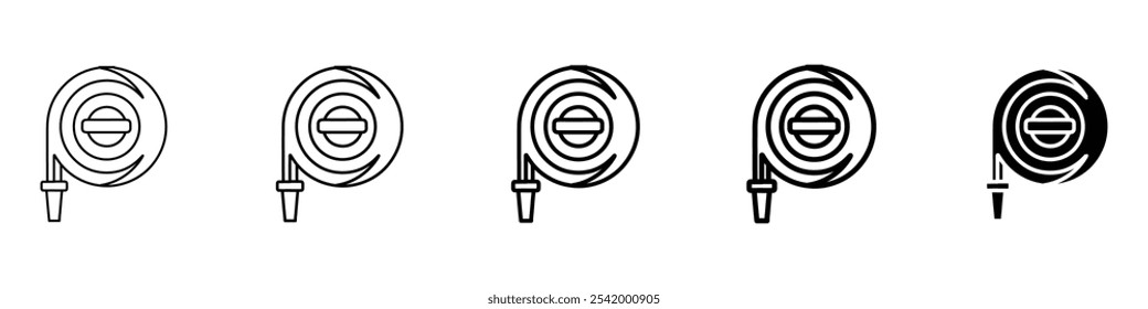 water hose icon Simple outline illustration